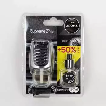 Ароматизатор воздуха Aroma Car Supreme Duo Black 92259
