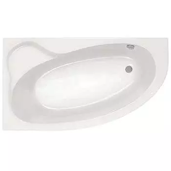 Асимметричная левосторонняя акриловая ванна Santek