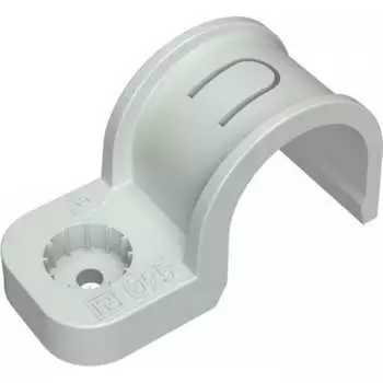 Атмосферостойкая пластиковая односторонняя крепеж-скоба для прямого монтажа Промрукав