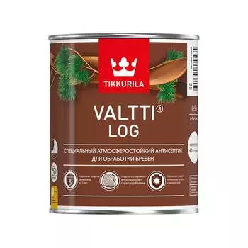 Атмосферостойкий специальный антисептик для бревен Tikkurila VALTTI LOG 700010360