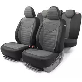 Авточехлы AUTOPROFI LINEN LIN-1505 BK/D.GY