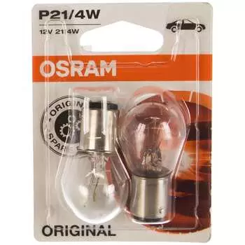 Автолампа Osram P21/4W BAZ15d 12V /1/10 7225-2BL