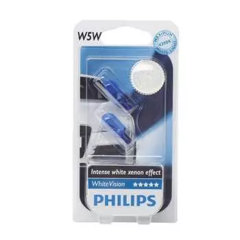 Автолампа, 2шт. philips w5w w2.1 9.5d vision 4300k 12v,1,10 12961nbvb2