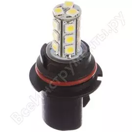 Автолампа диод skyway 18 smd диодов, 1-контактная, белая, ближний, дальний, противотуманные min 2 s08201030