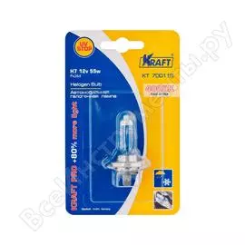 Автолампа kraft h7 12v 55w px26d pro +80%more light kt 700115