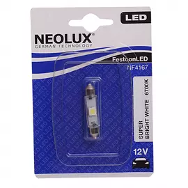 Автолампа neolux c5w sv8.5 8 41мм led 6700k блистер 12v 1 5 nf4167