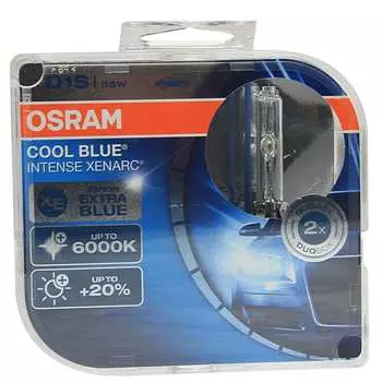 Автолампа osram d1s 35 pk32d-2+20% xenon blue intense 6000k 85v, 2 шт. 1, 10 66140cbi-hcb