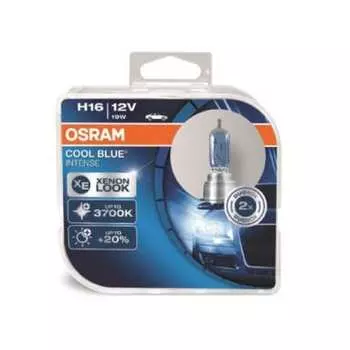 Автолампа osram h16 19 pgj19-3+20% blue intense, 2 шт. 4200k 12v, 10, 100 64219cbi-hcb