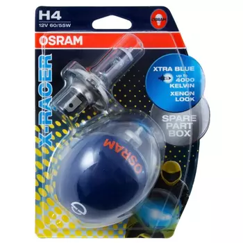Автолампа osram h4 60, 55 p43t-38 x-racer, 2 шт. 12v, 1, 10 64193xr-02b