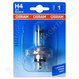 Автолампа Osram H4 60/55 P43t-38 12V /1/10 O-64193бл