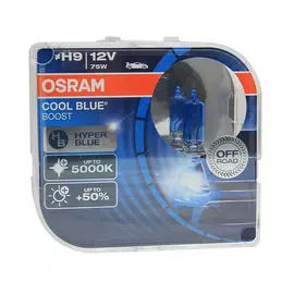 Автолампа osram h9 75 pgj19-5 +50% blue boost 5000k 2шт 12v, 1, 10 62213cbb-hcb