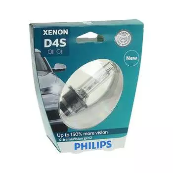 Автолампа PHILIPS D4S 35 P32D-5+150% XENON X-TREME VISION gen2 4800K 42V /1/2 P-42402XV2бл
