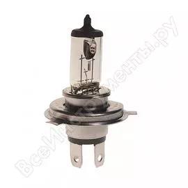 Автолампа philips h4, 100, 90 p43t-38 12v 1,10 12754c1