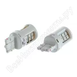Автолампа philips w21/5 led red intense блистер, 2шт 12v 11066ulrx2