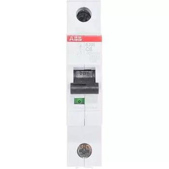 Автомат ABB S201 1п C 6А 6кА 2CDS251001R0064