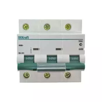 Автомат DEKraft ВА201-3P-063A-D 13019DEK 121938