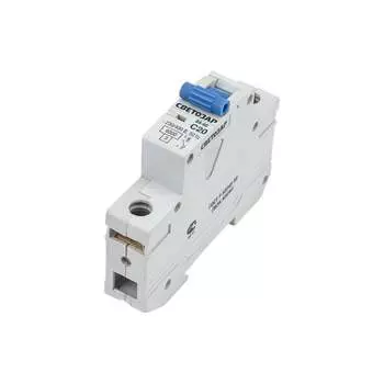 Автомат СВЕТОЗАР 1п, C, 20А, 6кА, 230/400В SV-49061-20-C