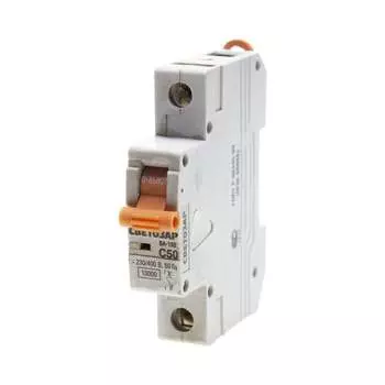 Автомат СВЕТОЗАР 1п, C, 50А, 10кА, 230/400В SV-49071-50-C