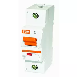 Автомат TDM ELECTRIC ВА47-125 1Р, 25 А, 15 кА, С SQ0208-0052