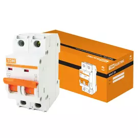 Автомат TDM ELECTRIC ВА47-29 2Р, 10 А, 4,5 кА, В SQ0206-0024