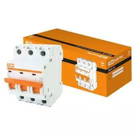 Автомат TDM ELECTRIC ВА47-29 3Р, 3 А, 4,5 кА, В SQ0206-0035
