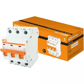 Автомат TDM ELECTRIC ВА47-29 3Р, 2 А, 4,5 кА, С SQ0206-0101