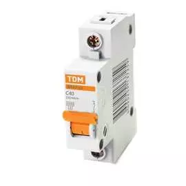 Автомат TDM ВА47-63 1Р, 40 А, 4,5 кА, С SQ0218-0007