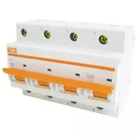 Автомат TDM ВА47-100 4Р, 35 А, 10 кА, D SQ0207-0039