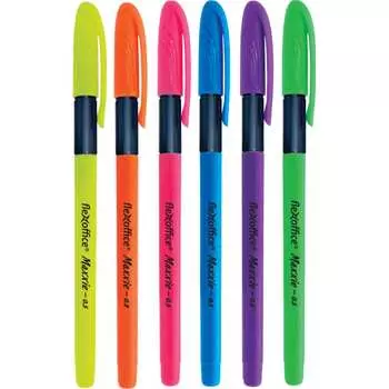 Автоматическая шариковая ручка Flexoffice FO-GELB035N MIX BLUE