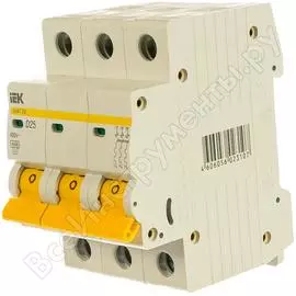 Автомат IEK ВА47-29 3п, D, 25А, 4.5кА MVA20-3-025-D