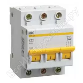 Автомат IEK ВА47-29М 3п, C, 25А, 4.5кА MVA21-3-025-C