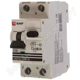 Автоматический дифференциальный выключатель EKF АВДТ-63 DA63-10-30
