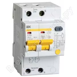 Автоматический дифференциальный выключатель IEK АД-12 9688916