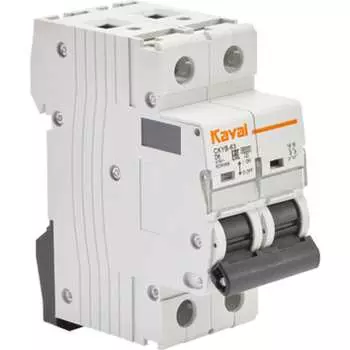 Автоматический двухполюсный выключатель KAYAL UCDCKYB2P6A