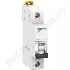 Автоматический модульный выключатель acti9 ik60 1п c 63а 6ка schneider electric a9k24163