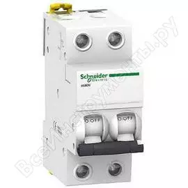 Автоматический модульный выключатель acti9 ik60 2п c 32а 6ка schneider electric a9k24232