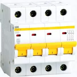 Автоматический выключатель IEK ВА 47-29 MVA20-4-063-C