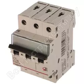 Автоматический модульный выключатель legrand 3п c 16а 6ка tx3 leg 404056 1009838