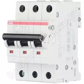Автоматический трехполюсный выключатель abb 25а с s203 6ка 2cds253001r0254