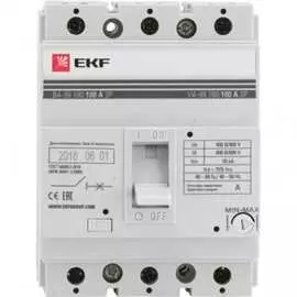 Автоматический трехполюсный выключатель ekf ва-99/160 40а 3ф 35ка рэ400а mccb99-160-40