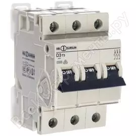 Автоматический выключатель abl 3p, d, 3 а, 10 ка, 230/400 в ac, серия т d3t3
