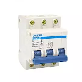 Автоматический выключатель ANDELI DZ47-63 ADL01-090