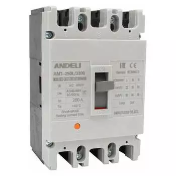 Автоматический выключатель ANDELI AM1-250L ADL06-041