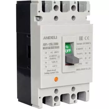 Автоматический выключатель ANDELI AM1-400L/3P ADL06-051