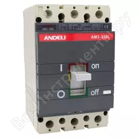 Автоматический выключатель ANDELI AM3-250S ADL06-821