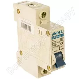 Автоматический выключатель ANDELI DZ47-63 ADL01-069