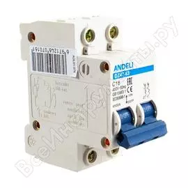 Автоматический выключатель ANDELI DZ47-63 ADL01-078
