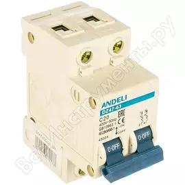 Автоматический выключатель ANDELI DZ47-63 ADL01-079