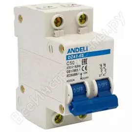 Автоматический выключатель ANDELI DZ47-63 ADL01-083