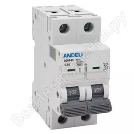 Автоматический выключатель ANDELI DZ66-63 ADL01-242